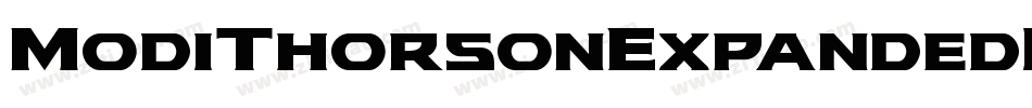 ModiThorsonExpandedItalic-B8Y5字体转换