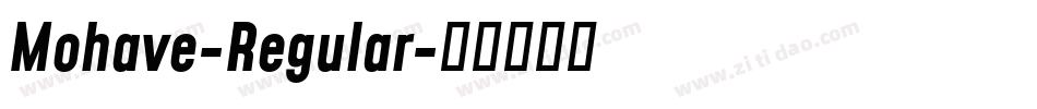 Mohave-Regular字体转换