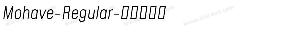 Mohave-Regular字体转换