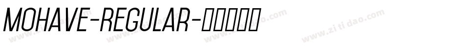 Mohave-Regular字体转换