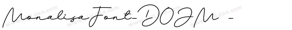 MonalisaFont-DOJM9字体转换