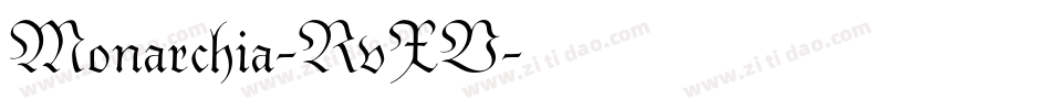 Monarchia-RvXV字体转换