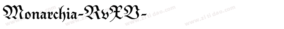 Monarchia-RvXV字体转换