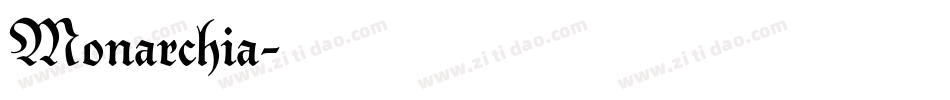 Monarchia字体转换