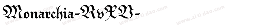 Monarchia-RvXV字体转换