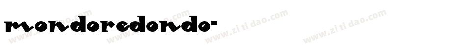 MondoRedondo字体转换
