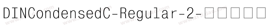 DINCondensedC-Regular-2字体转换
