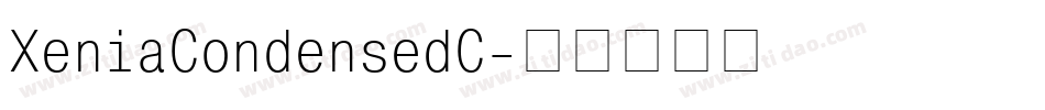 XeniaCondensedC字体转换