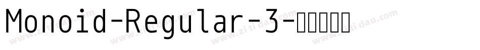 Monoid-Regular-3字体转换