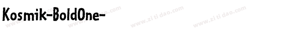 Kosmik-BoldOne字体转换