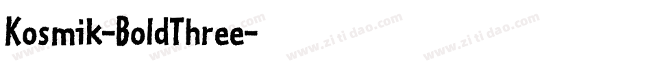 Kosmik-BoldThree字体转换