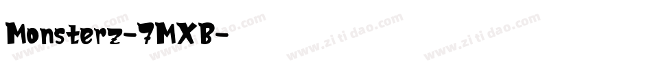 Monsterz-7MXB字体转换