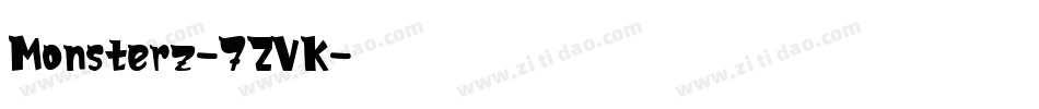 Monsterz-7ZVK字体转换