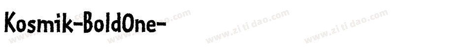 Kosmik-BoldOne字体转换