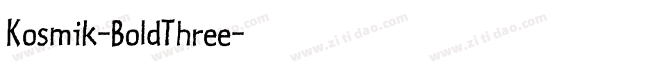 Kosmik-BoldThree字体转换