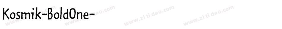 Kosmik-BoldOne字体转换
