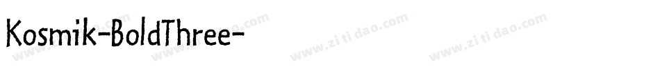 Kosmik-BoldThree字体转换
