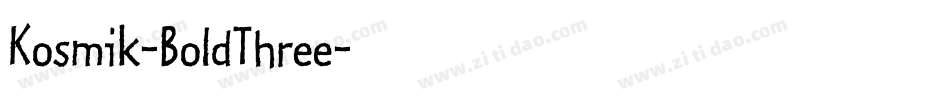 Kosmik-BoldThree字体转换