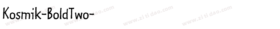Kosmik-BoldTwo字体转换