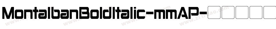 MontalbanBoldItalic-mmAP字体转换
