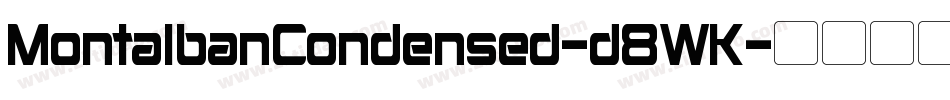 MontalbanCondensed-d8WK字体转换