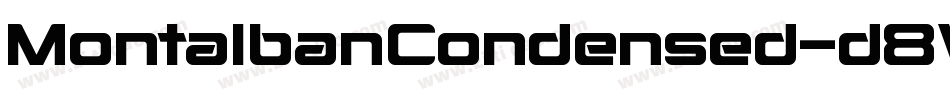 MontalbanCondensed-d8WK字体转换