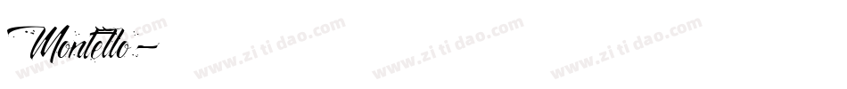 Montello字体转换