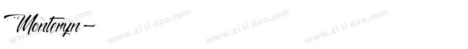 Monteryn字体转换