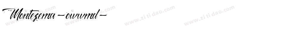 Montezema-owwmd字体转换