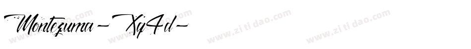 Montezuma-Xq4d字体转换