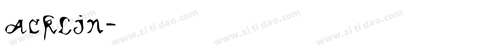 ACKLIN字体转换