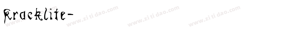 Kracklite字体转换