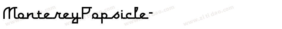 MontereyPopsicle字体转换