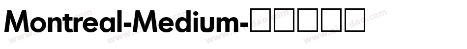 Montreal-Medium字体转换
