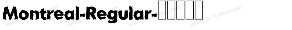 Montreal-Regular字体转换