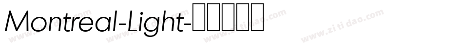 Montreal-Light字体转换