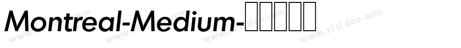 Montreal-Medium字体转换