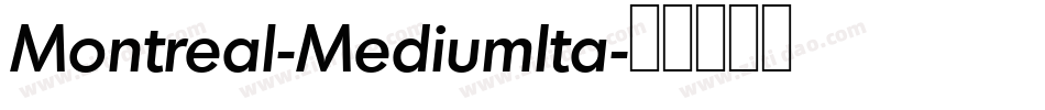 Montreal-MediumIta字体转换