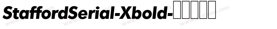 StaffordSerial-Xbold字体转换