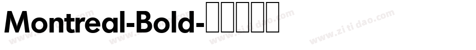 Montreal-Bold字体转换