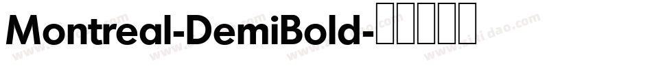 Montreal-DemiBold字体转换