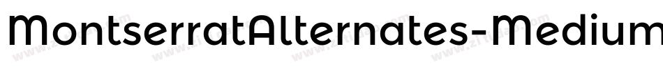 MontserratAlternates-Medium字体转换
