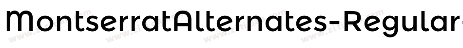 MontserratAlternates-Regular字体转换