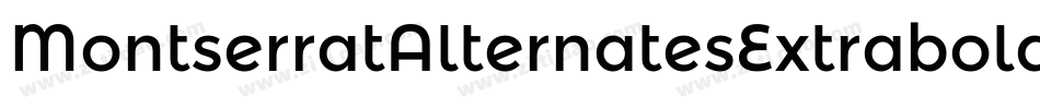 MontserratAlternatesExtraboldItalic-37Pz字体转换
