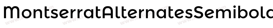 MontserratAlternatesSemibold-jM57字体转换