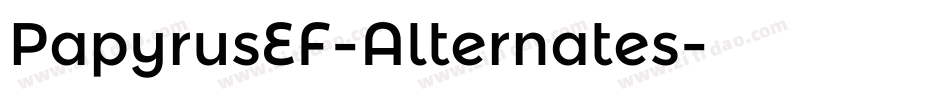 PapyrusEF-Alternates字体转换