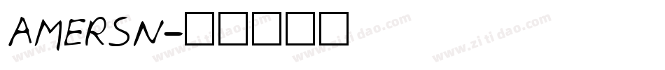 AMERSN字体转换