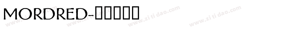 MORDRED字体转换