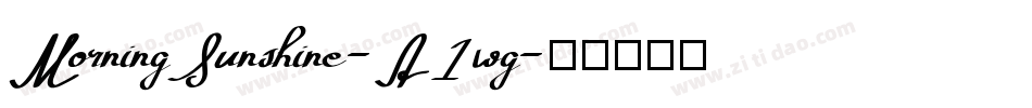 MorningSunshine-A1wg字体转换