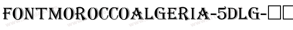 FontMoroccoAlgeria-5DlG字体转换